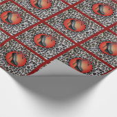 Zwart Stiletto Leopard Print Wrapping Papier (Hoek)