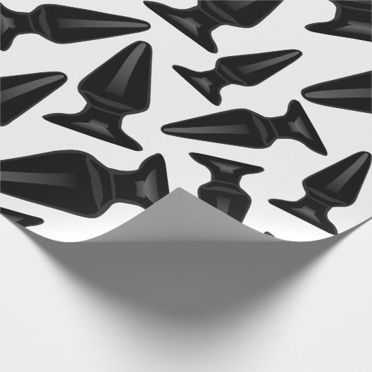 Zwart stomplijnpatroon - aanpasbaar cadeaupapier (Hoek)