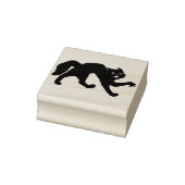 Zwart straffe zegel voor kattensilhouet rubberstempel (Stempel)