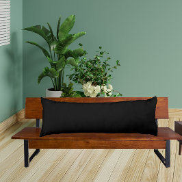 Zwart strak gekleurd kussen