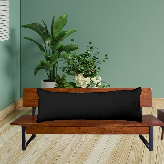 Zwart strak gekleurd kussen