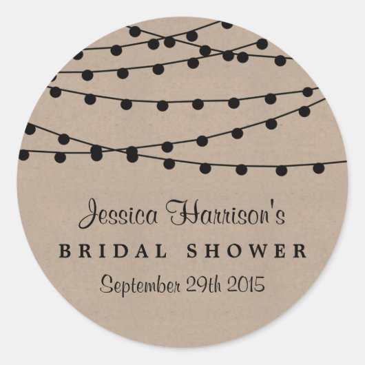 Zwart strakkerlicht op het Vrijgezellenfeest van R Ronde Sticker (Voorkant)