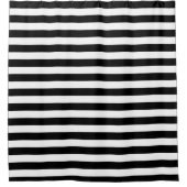 Zwart strips douchegordijn (Voorkant)