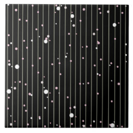 Zwart strips tegeltje