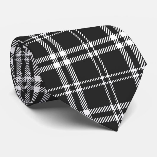 Zwart Stropdas (Opgerold)