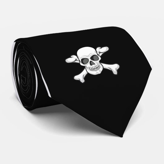 Zwart stropdas (Opgerold)