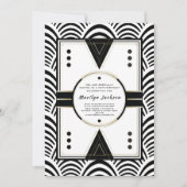 Zwart Stropdas 50ste verjaardag van de Elegant Art Kaart (Voorkant)