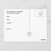 zwart stropdas affaire : man en vrouw silhouet briefkaart (Achterkant)