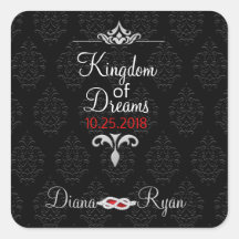 Zwart Stropdas cadeau Stickers