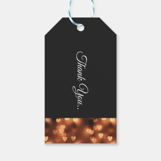 Zwart stropdas cadeaulabel (Voorkant)