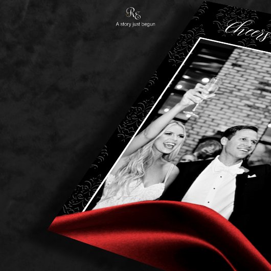 Zwart Stropdas Diamond bedankkaart