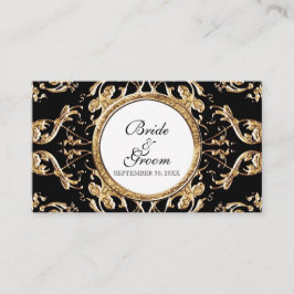 Zwart Stropdas Elegance 2 - Bruiloft Escort Zitpla Plaatskaartje