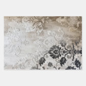 Zwart Stropdas Elegant Moody Heavy Weight Decoupag Inpakpapier Vel (Voorkant 3)