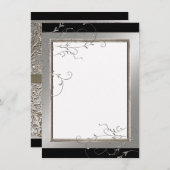 Zwart Stropdas Elegantie, dank u notities Kaarten (Voorkant / Achterkant)