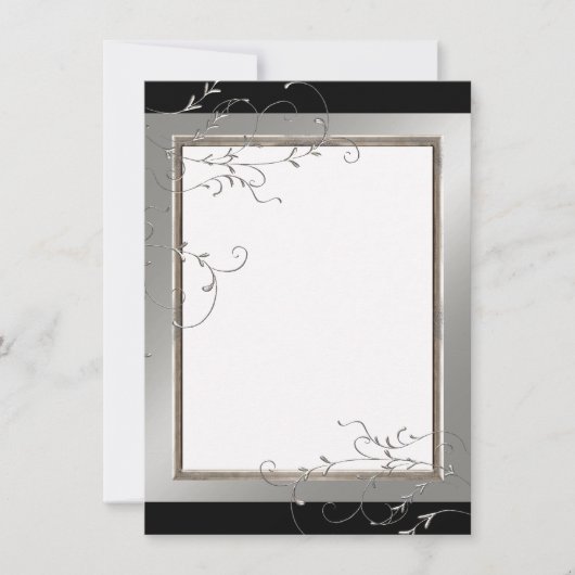 Zwart Stropdas Elegantie, dank u notities Kaarten (Voorkant)