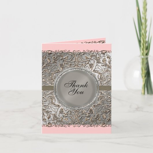 Zwart Stropdas Elegantie, dank u notities Kaarten (Voorkant)