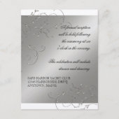 Zwart Stropdas elegantie, Opvanguitnodigingen Informatiekaartje (Voorkant)