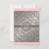 Zwart Stropdas elegantie, RSVP-reactiekaart RSVP Kaartje (Achterkant)