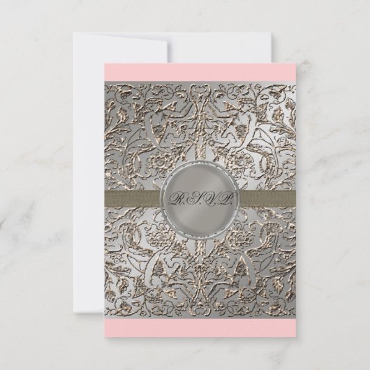 Zwart Stropdas elegantie, RSVP-reactiekaart RSVP Kaartje (Achterkant)