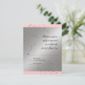 Zwart Stropdas Elegantie, RSVP Response Kaart (Staand voorkant)