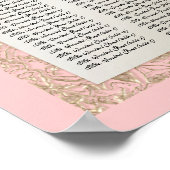 Zwart Stropdas elegantie - Schema voor receptietaf Poster (Hoek)