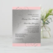 Zwart Stropdas elegantie, zilver sparen de Datum n Save The Date (Staand voorkant)