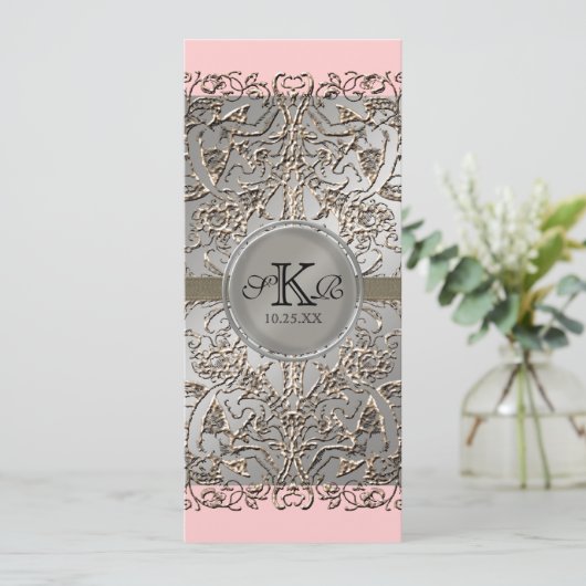 Zwart Stropdas Elegantie, Zilveren bruiloft uitnod Kaart (Staand voorkant)