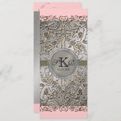 Zwart Stropdas Elegantie, Zilveren bruiloft uitnod Kaart (Voorkant / Achterkant)