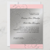 Zwart Stropdas Elegantie, Zilveren bruiloft uitnod Kaart (Voorkant)