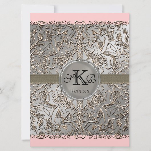 Zwart Stropdas Elegantie, Zilveren bruiloft uitnod Kaart (Achterkant)