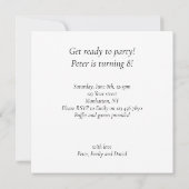 Zwart stropdas feest, hamsterverjaardag, hamster kaart (Achterkant)