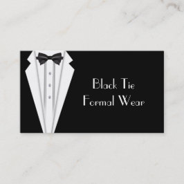Zwart Stropdas Formele Witte Tuxedo Business Visitekaartje