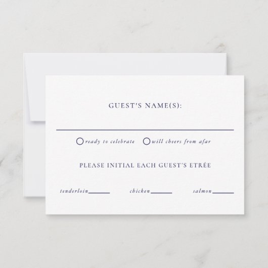 Zwart Stropdas Gold Art Deco RSVP met maaltijden (Achterkant)