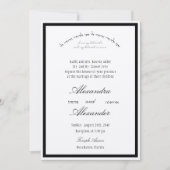 Zwart Stropdas Joodse trouwkaarten Kaart (Voorkant)