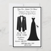 Zwart Stropdas Kaart (Voorkant)