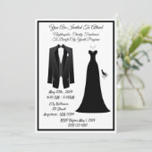 Zwart Stropdas Kaart (Staand voorkant)