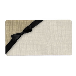 Zwart Stropdas Naam Tag Etiket