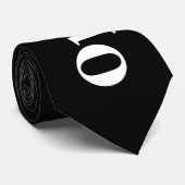 Zwart Stropdas optioneel (Opgerold)