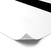 Zwart stropdas poster (Hoek)