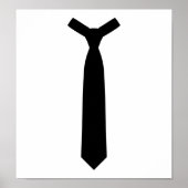 Zwart stropdas poster (Voorkant)