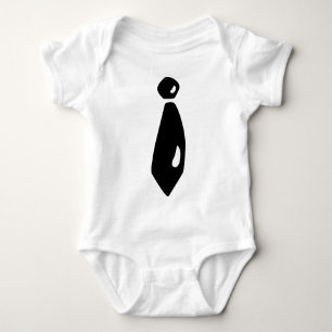 Zwart Stropdas Romper