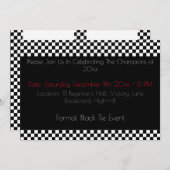 Zwart Stropdas Styled Sport Kaart (Voorkant / Achterkant)