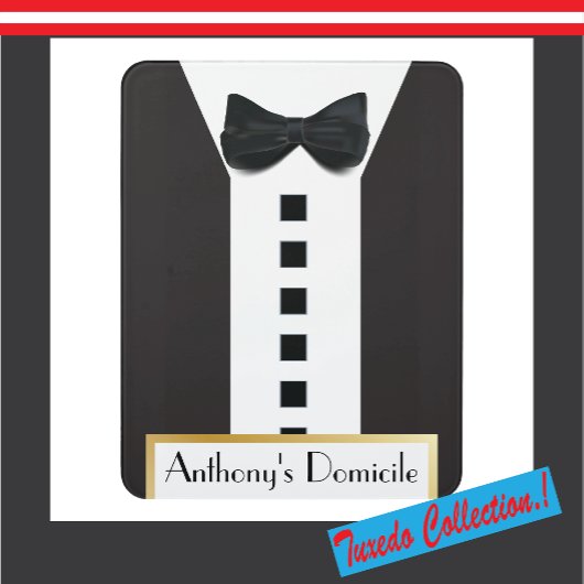 Zwart Stropdas Tuxedo 🎩 Grappig Monogram Perfect Poster