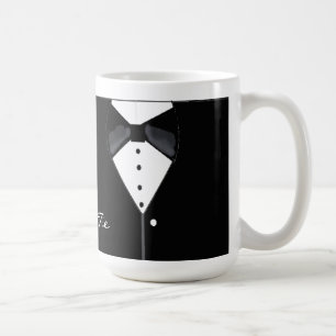 Zwart Stropdas Tuxedo-ontwerp Koffiemok