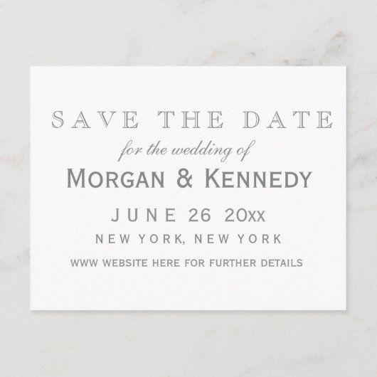 Zwart Stropdas Tuxedo Wedding Mini Save the Date K RSVP Kaartje (Achterkant)