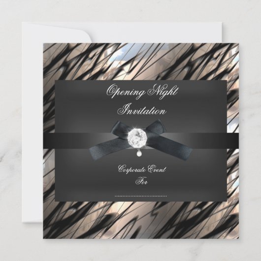 Zwart Stropdas Zilver Sepia zwart Kaart (Achterkant)