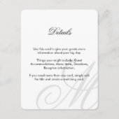 Zwart Stropdas | Zwart wit | Creditcard invoegen Informatiekaartje (Voorkant)