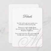 Zwart Stropdas | Zwart wit | Creditcard invoegen Informatiekaartje (Voorkant / Achterkant)