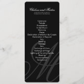 zwart Stropdas | Zwart Wit | programma Programmakaart (Voorkant)