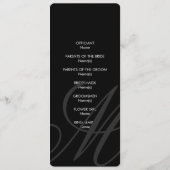 zwart Stropdas | Zwart Wit | programma Programmakaart (Achterkant)